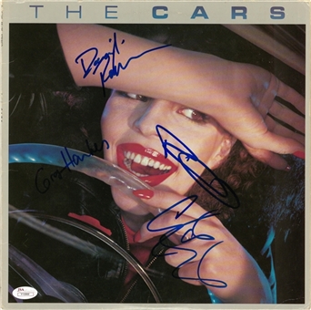 1978 The Cars Band Signed "The Cars" Album with 4 Signatures: Ocasek, Easton, Robinson, & Hawkes (JSA)
